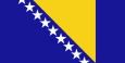 Bosnia a Herzegovina baner genedlaethol